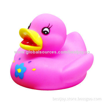 Rubber Duck Toy with Colorful Spots, Suitable for Gifts and Premiums